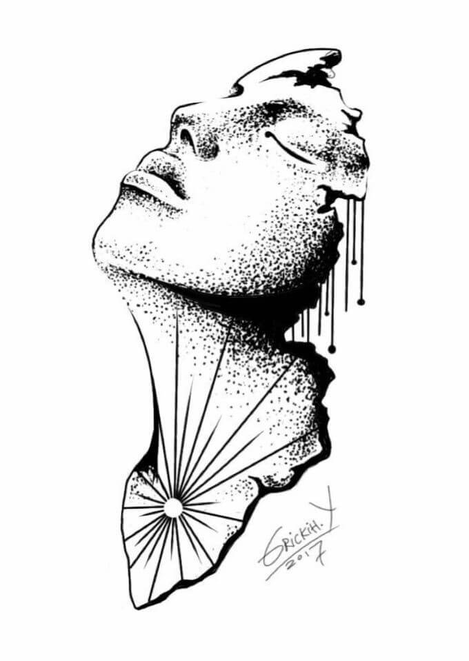 آموزش نقاشی سیاه قلم